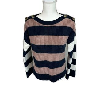 Madewell Striped Merino Nautical Sweater Small French Girl Coastal